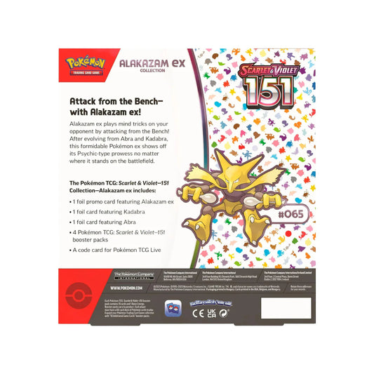 Scarlet and Violet 151 Alakazam EX Collection Box