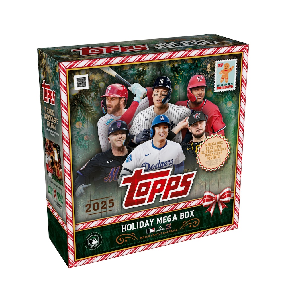 2025 Topps Holiday Baseball Factory Sealed Mega Box