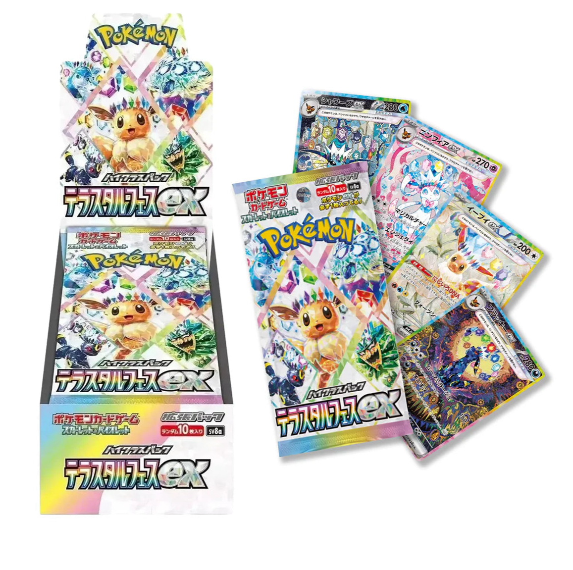 terastal festival ex booster box case Terastal Festival ex Booster Box SV8a Japanese New Sealed