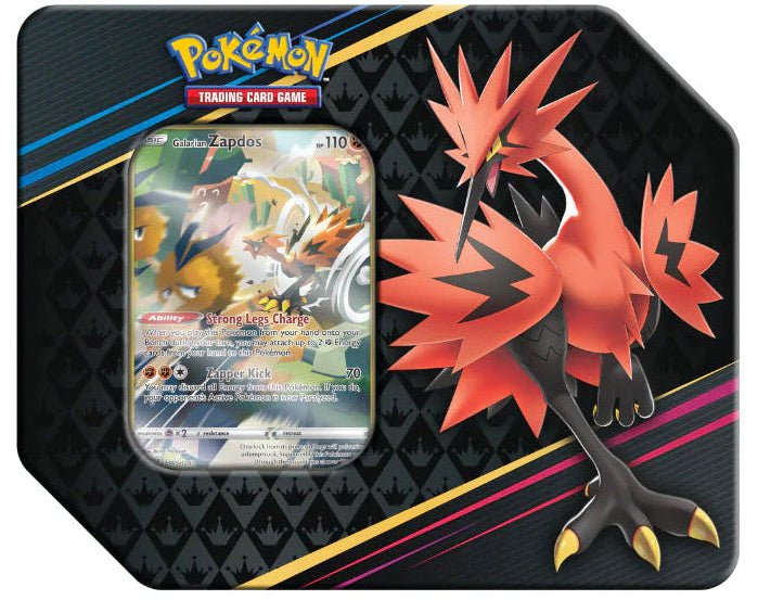 Crown Zenith Zapdos Tin