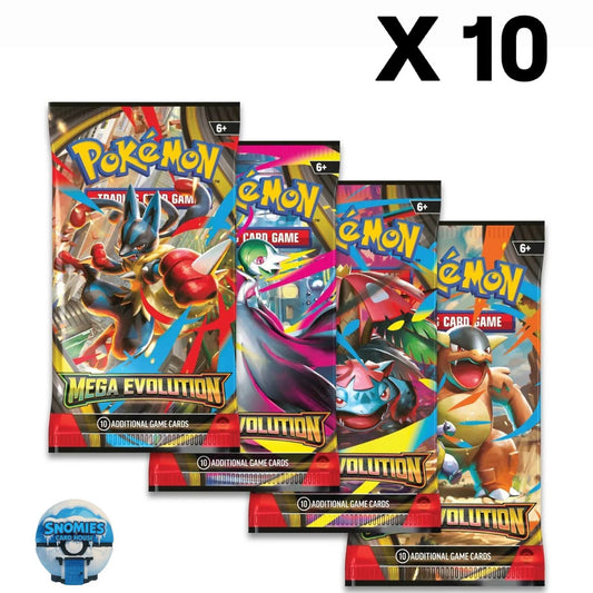 MEGA EVOLUTIONS 10 PACK BUNDLE (10 PACKS)