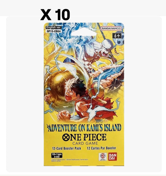 One Piece-OP15-EB04 Adventure On Kami's Island Sleeved Booster Pack (10 pack)