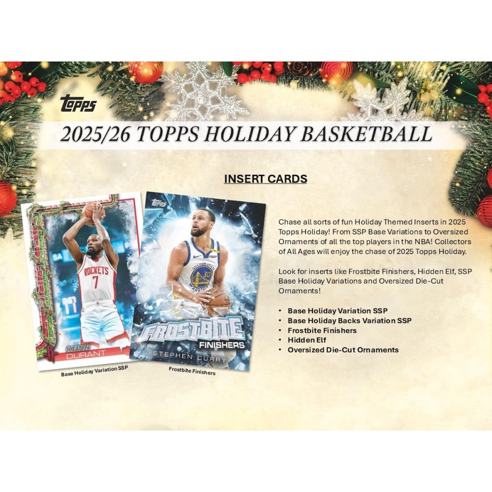 2025/26 Topps Holiday Basketball Mega Box description