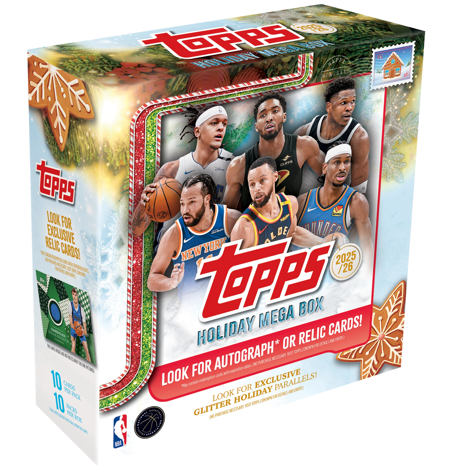 2025/26 Topps Holiday Basketball Mega Box description