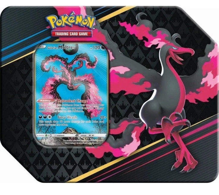 Crown Zenith Tin (Galarian Moltres)